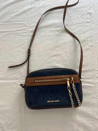 Bolso Michael Kors Denim y Piel Marrón