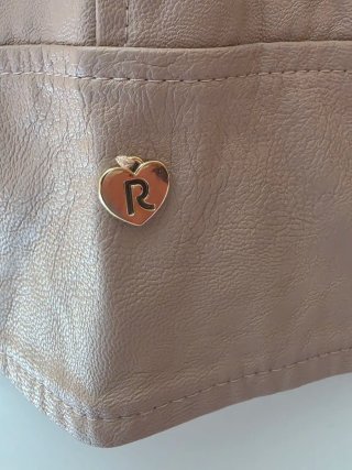 Giacca Biker Corta Similpelle Rosa