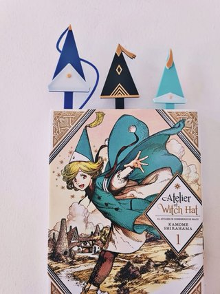 Marcapaginas impresos 3D de “Atelier os witch hat”