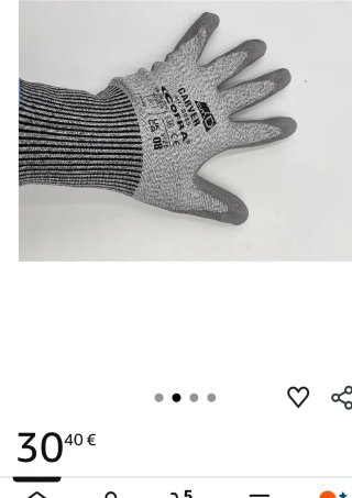 Guantes de trabajo COFRA CARVER Talla 9/10/11