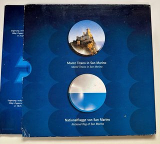 Set de Euros de San Marino 2002. Blister. Cartera