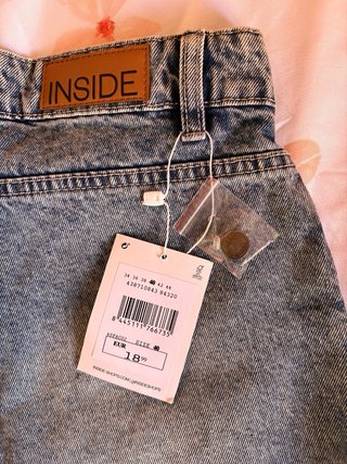 Falda pantalón vaquera INSIDE azul Talla M