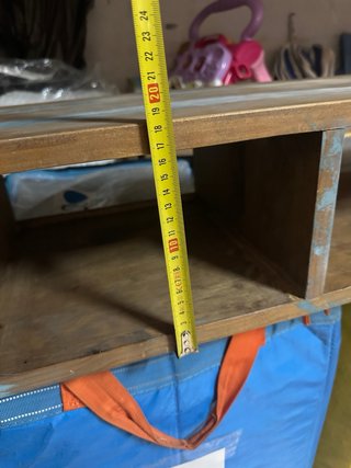 Mueble Decorativo Madera y Azul