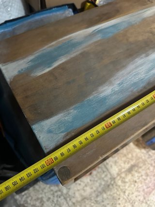 Mueble Decorativo Madera y Azul