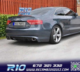 DIFUSOR AUDI A5 COUPE CABRIO 07-11 LOOK RS5