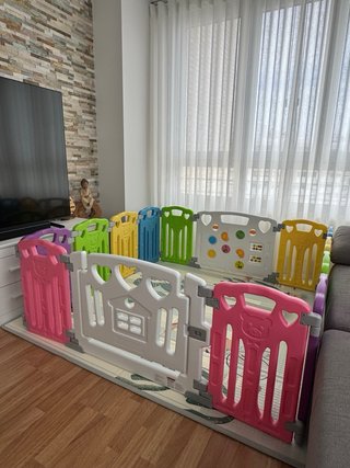 PARQUE BEBÉ 150x150 GUPAMIGA como nuevo + caja org