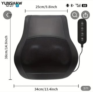 Masajeador Shiatsu YUNSHAW para espalda