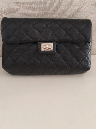Bolso Chanel Negro Piel Acolchado