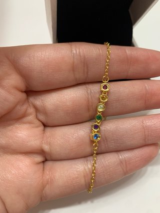 Pulsera Pandora Marvel Infinito dorada y colores