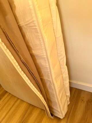 Cojín grande de tela beige