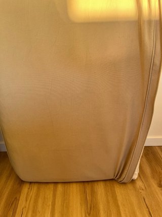 Cojín grande de tela beige