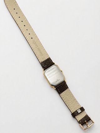 Reloj Longines Cuarzo Dorado Rectangular