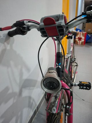 Bicicleta BTWIN niña/o rosa y negra