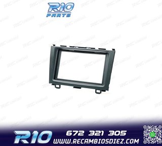 MARCO NEGRO RADIO 2-DIN PARA HONDA CR-V 07-11
