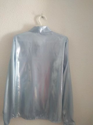 Camisa Zara azul brillante