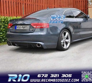 DIFUSOR AUDI A5 COUPE CABRIO 07-11 LOOK RS5