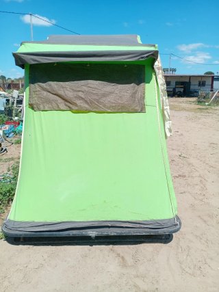 Carro tienda de campaña verde