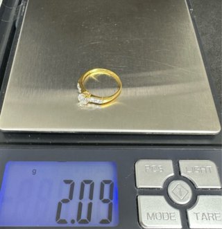Anillo Oro 18K Diamante Solitario