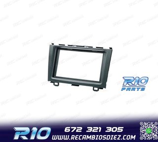 MARCO NEGRO RADIO 2-DIN PARA HONDA CR-V 07-11
