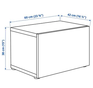 Mueble Vitrina Besta Ikea Blanco