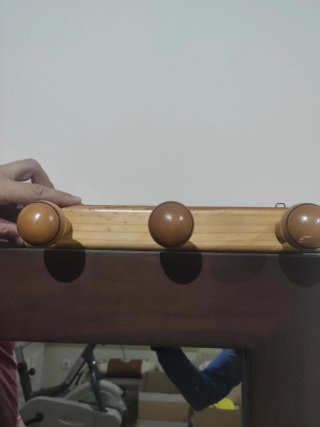 Perchero de madera rústico