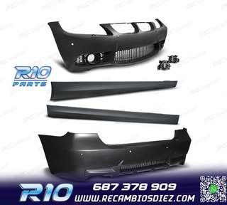 KIT PARAGOLPES BMW E90 PDC Y LAVAFAROS 05-08 LOOK M3