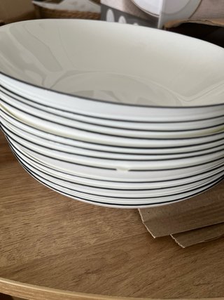 Vajilla Porcelana Blanca 12 pzas IDEALCASA