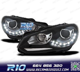 FAROS VOLKSWAGEN VW GOLF 6 FONDO NEGRO DRL