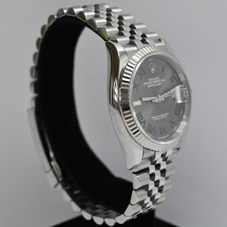 Rolex Datejust 36mm Acero Bisel Oro Blanco Wimbled