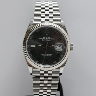 Rolex Datejust 36mm Acero Bisel Oro Blanco Wimbled