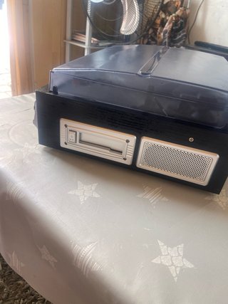 Tocadiscos Daewoo Negro/Plateado