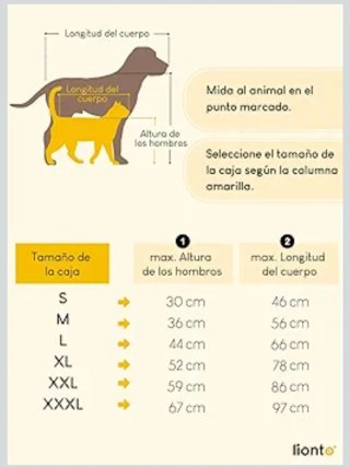Transportín Perros Plegable 3XL Beige/Negro