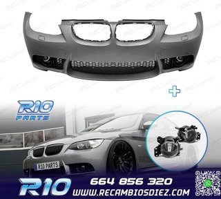 PARAGOLPES DELANTERO BMW E92 E93 06-10 LOOK M3 + NIEBLAS