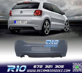 PARAGOLPES TRASERO VOLKSWAGEN VW POLO 6R 09-17 LOOK R