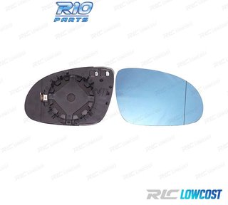 CRISTAL ESPEJO BASE DERECHO VOLKSWAGEN VW GOLF PLUS 05- AZUL