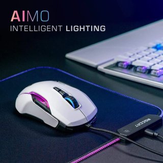 Ratón Gaming Optico con Cable Blanco Kone AIMO