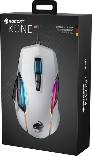 Ratón Gaming Optico con Cable Blanco Kone AIMO