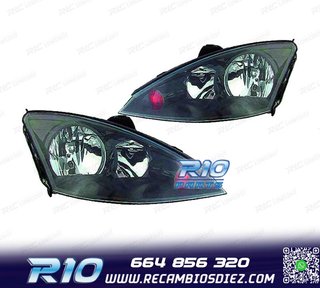 FAROS PARA FORD FOCUS II 01-05 FONDO NEGRO