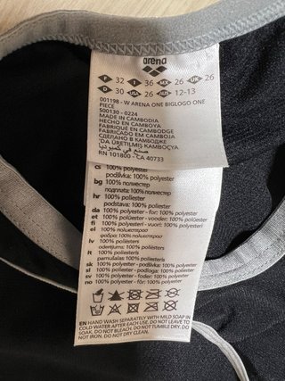 ARENA One Big Logo Bañador de Una Pieza Talla F 32