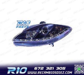 FAROS PARA SEAT TOLEDO LEON ALTEA 04-09 LUZ DIURNA REAL LED