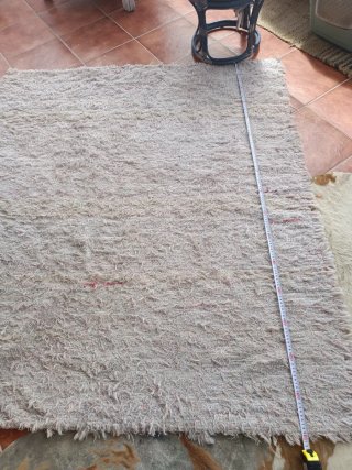 Alfombra Yute y Algodón /Rosa Gris y verde menta