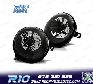 FAROS PARA VOLKSWAGEN VW LUPO 98-05 NEGROS