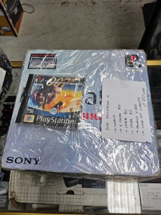 Lote PlayStation 1 con caja y mando y juego