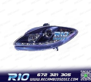 FAROS PARA SEAT TOLEDO LEON ALTEA 04-09 LUZ DIURNA REAL LED