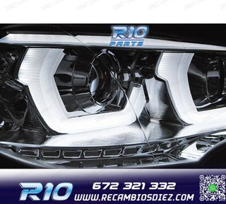 FAROS BMW X5 E70 07-13 LED OJOS ANGEL CROMADOS