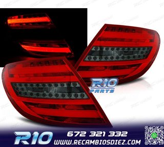 PILOTOS MERCEDES W204 07-10 LED ROJO AHUMADO