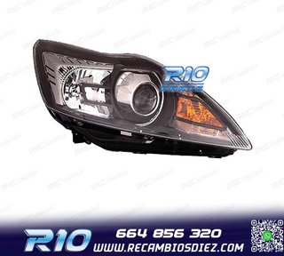 FARO DCH XENON PARA FORD FOCUS III 08-10 FONDO NEGRO