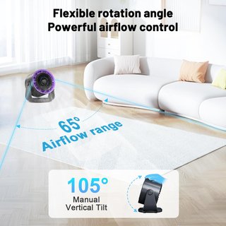 Ventilador Escritorio Pequeño 5000 mAh USB Digital