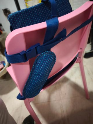 Trona de viaje para bebé azul peces