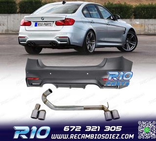 PARAGOLPES TRASERO BMW F30 LOOK M3 + KIT ESCAPE